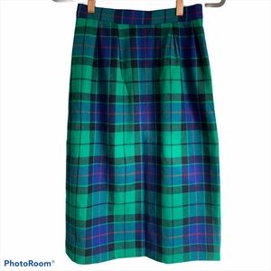 Vintage Giorgio Sant’ Angelo Plaid Pencil Skirt 6